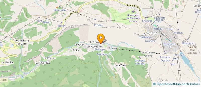 localisation de l'entreprise LA FERME DU CROT à MORZINE