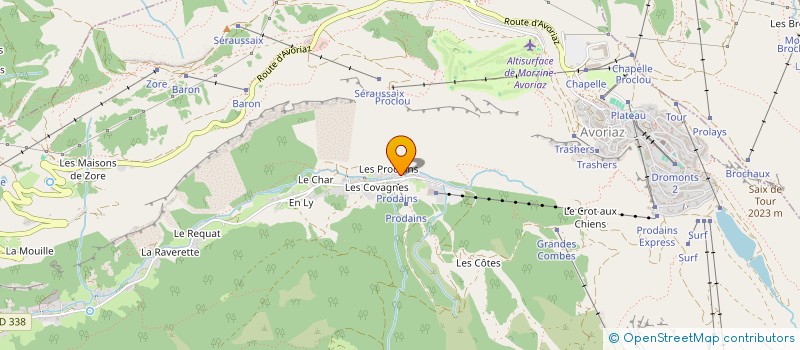 localisation de l'entreprise LA FERME DU CROT à MORZINE