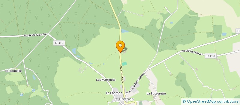 localisation de l'entreprise LA FERME DU DOMAINE DES GOUTS  LE BRETHON