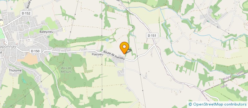 localisation de l'entreprise LA FERME DU GONE DANON à CHAPONNAY