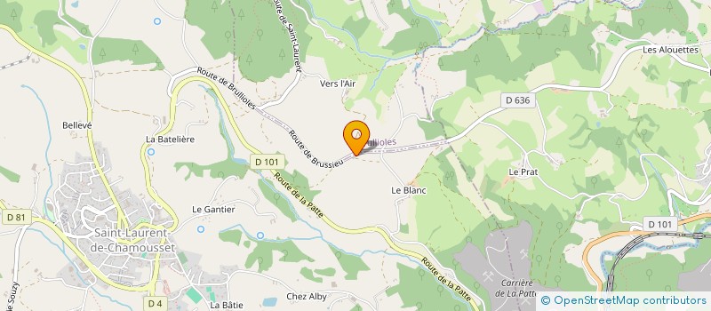 localisation de l'entreprise LA FERME DU GRAND CHEMIN à SAINT-LAURENT-DE-CHAMOUSSET