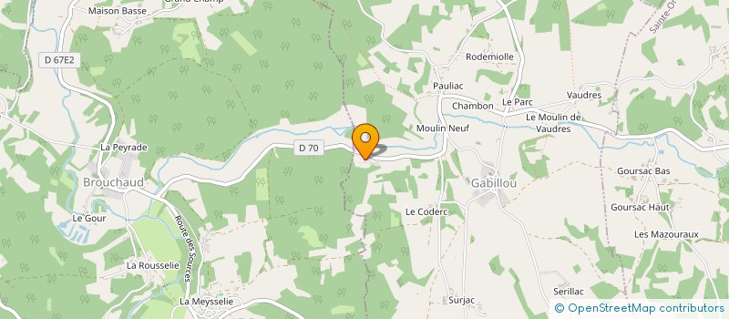 localisation de l'entreprise LA FERME DU GRAND CODERC  SAINT-RABIER