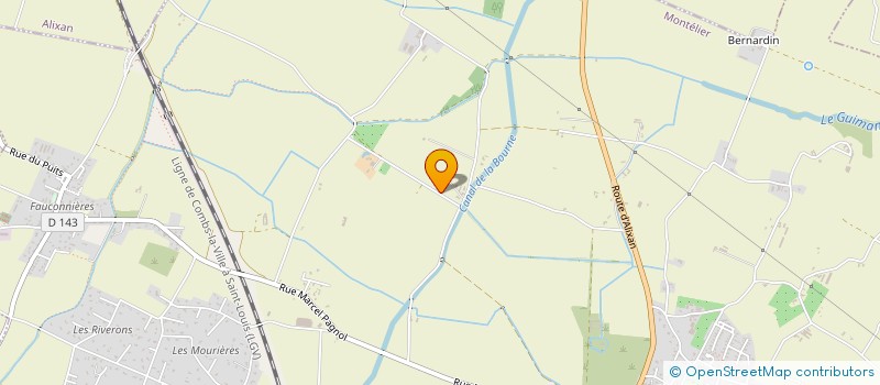 localisation de l'entreprise LA FERME DU GRAND LAVAL  MONTELIER