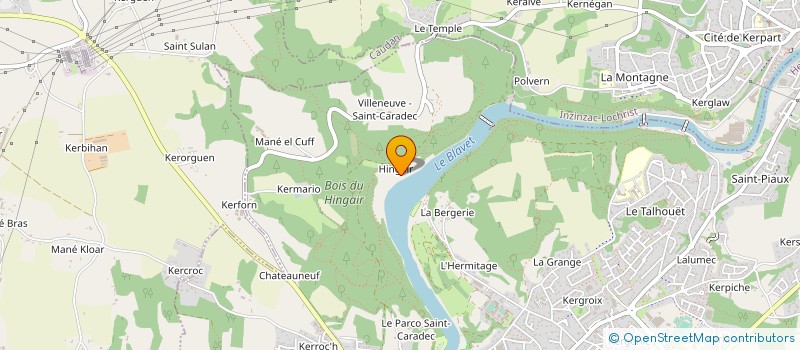 localisation de l'entreprise LA FERME DU HINGAIR  KERVIGNAC