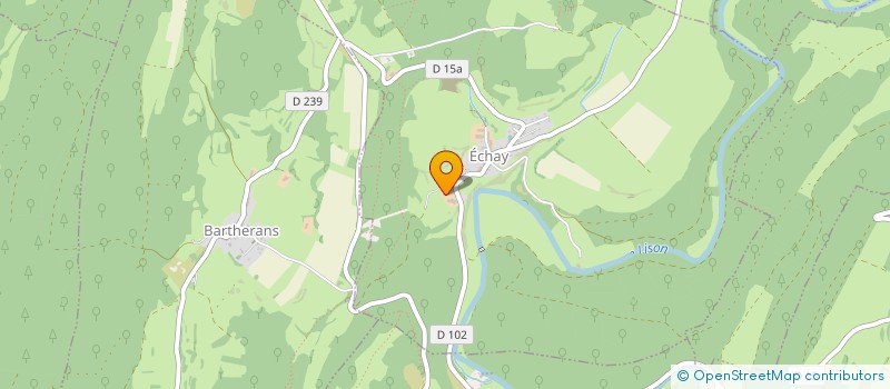 localisation de l'entreprise LA FERME DU LISON  ECHAY