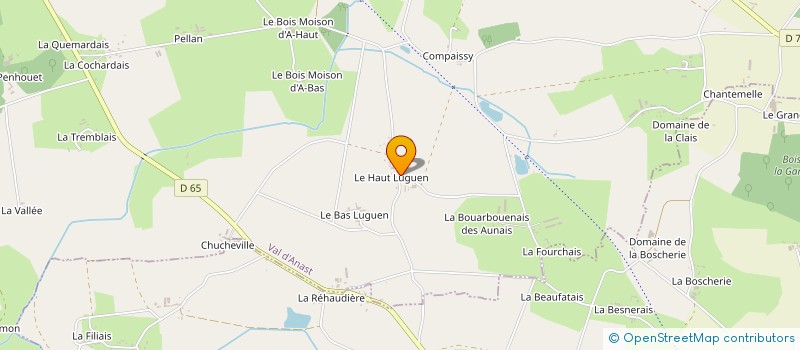 localisation de l'entreprise LA FERME DU LUGUEN à VAL D'ANAST