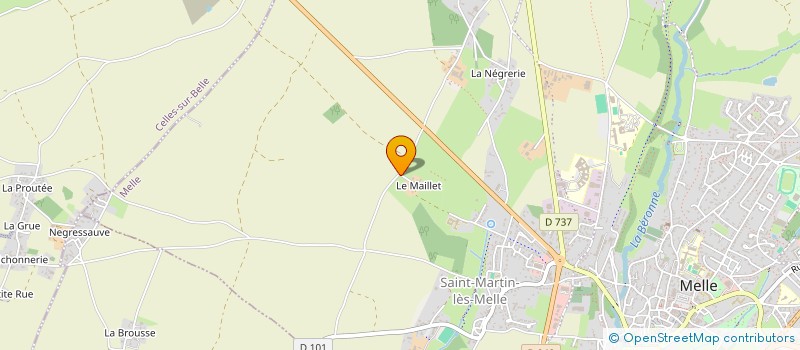localisation de l'entreprise LA FERME DU MAILLET  MELLE