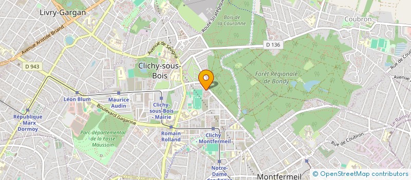 localisation de l'entreprise LA FERME DU MARCHE à CLICHY-SOUS-BOIS