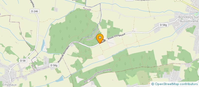 localisation de l'entreprise LA FERME DU MARTEL  BONREPOS-SUR-AUSSONNELLE