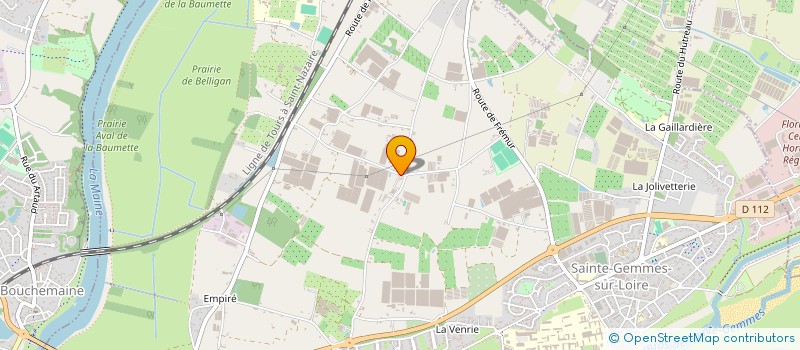 localisation de l'entreprise LA FERME DU MELINAIS à SAINTE-GEMMES-SUR-LOIRE