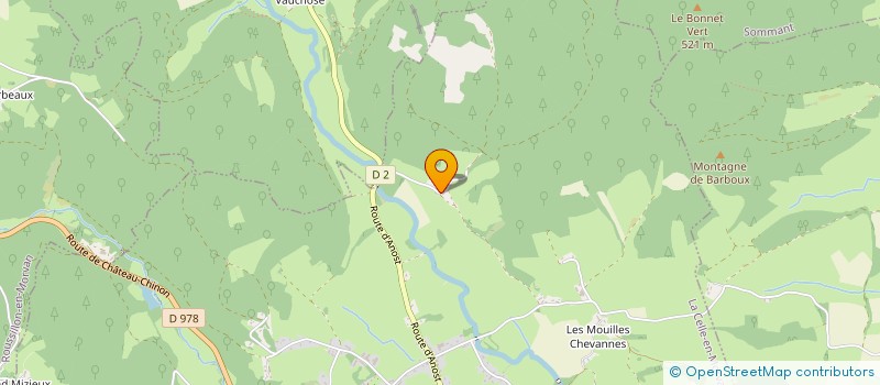 localisation de l'entreprise LA FERME DU MONT  LA CELLE-EN-MORVAN