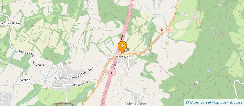 localisation de l'entreprise LA FERME DU MONT-SION  SAINT-BLAISE