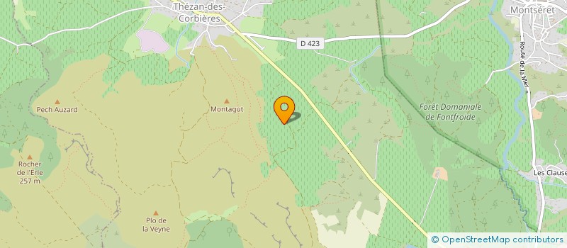 localisation de l'entreprise LA FERME DU MONTAGUT  THEZAN-DES-CORBIERES