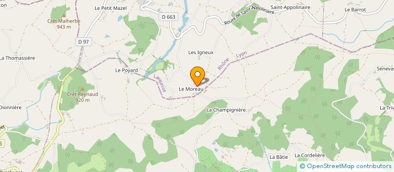 localisation de l'entreprise LA FERME DU MOREAU à LARAJASSE