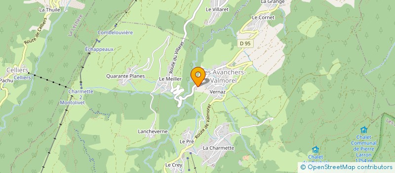 localisation de l'entreprise LA FERME DU MOTTET à LES AVANCHERS-VALMOREL