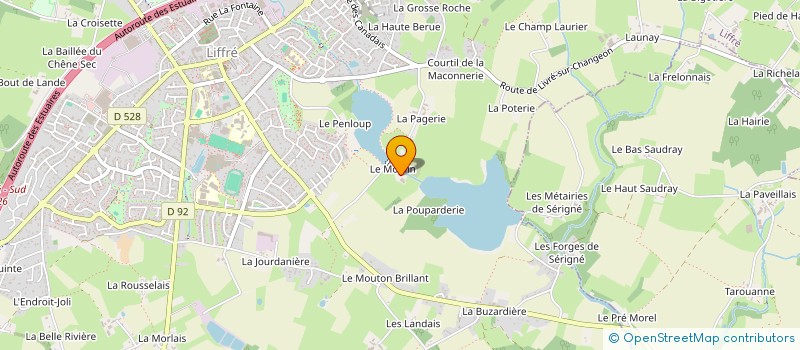 localisation de l'entreprise LA FERME DU MOULIN  LIFFRE