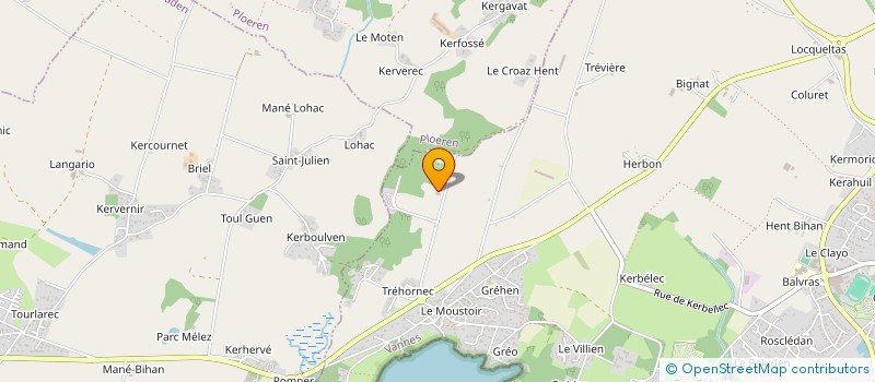 localisation de l'entreprise LA FERME DU MOUSTOIR  ARRADON