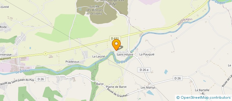 localisation de l'entreprise LA FERME DU NOUVEAU MONDE  GRAULHET