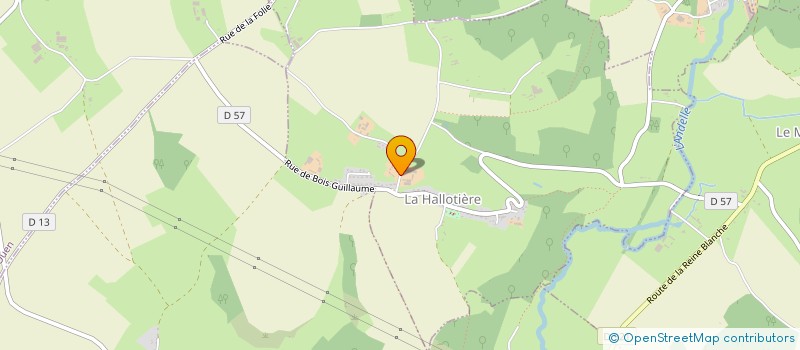 localisation de l'entreprise LA FERME DU PARC  LA HALLOTIERE