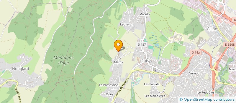 localisation de l'entreprise LA FERME DU PARC à POISY