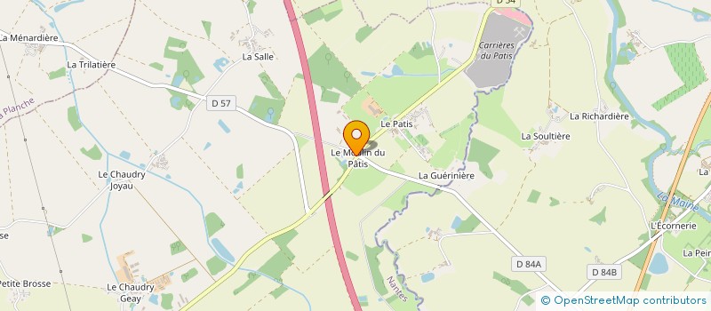 localisation de l'entreprise LA FERME DU PATIS à VIEILLEVIGNE