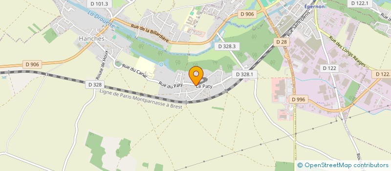 localisation de l'entreprise LA FERME DU PATY à HANCHES
