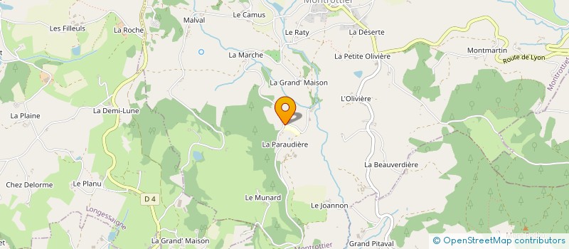 localisation de l'entreprise LA FERME DU PERE FRANCOIS à MONTROTTIER