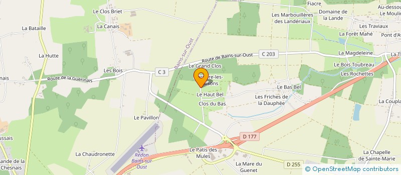 localisation de l'entreprise LA FERME DU PETIT CLOS à SAINTE-MARIE