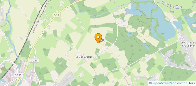localisation de l'entreprise LA FERME DU PETIT FOUILLET  ROEZE-SUR-SARTHE
