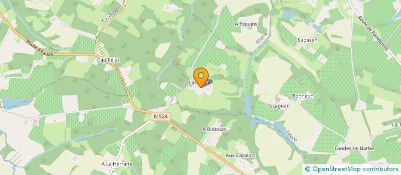 localisation de l'entreprise LA FERME DU PETIT LARROUDE à EAUZE