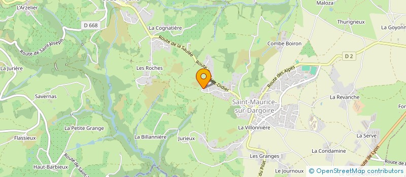 localisation de l'entreprise LA FERME DU PETIT VERPILLON  CHABANIERE