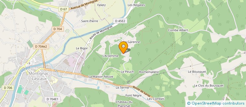 localisation de l'entreprise LA FERME DU PEUCH à COLY-SAINT-AMAND