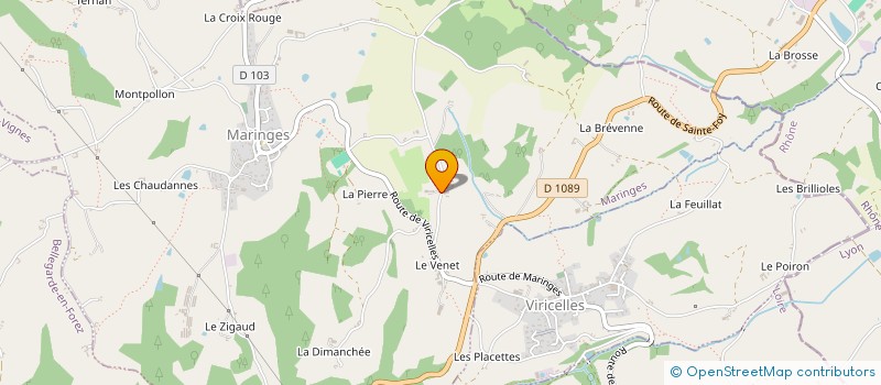 localisation de l'entreprise LA FERME DU PIS VERT  MARINGES