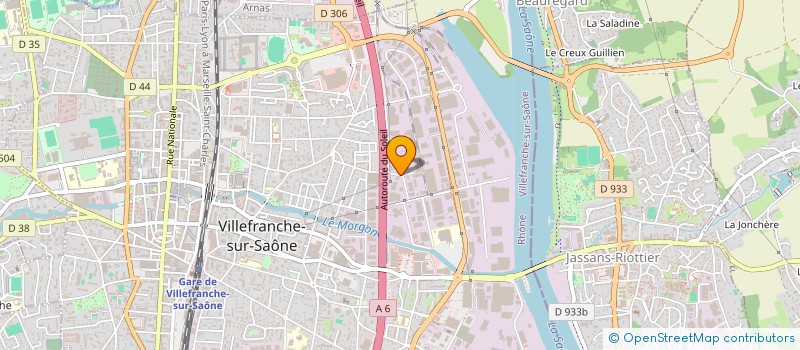 localisation de l'entreprise LA FERME DU POULET  VILLEFRANCHE-SUR-SAONE