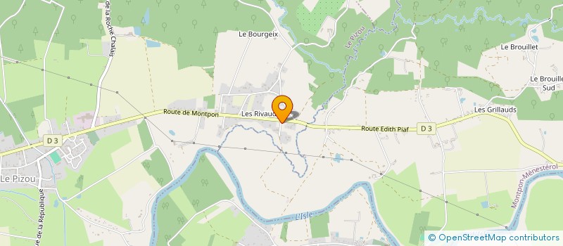 localisation de l'entreprise LA FERME DU RIVAUD à LE PIZOU