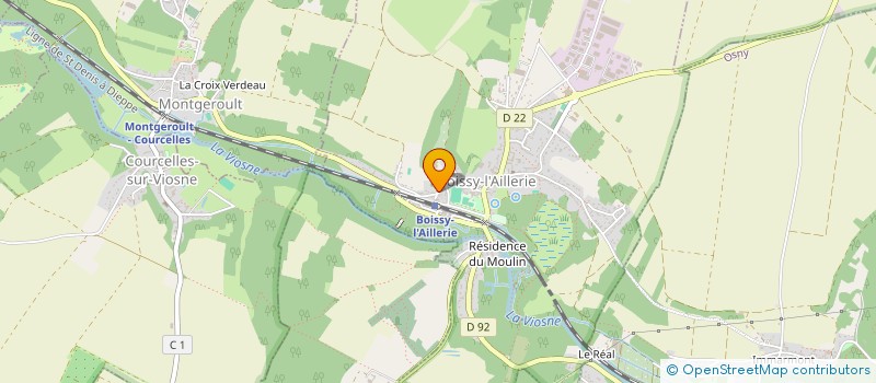 localisation de l'entreprise LA FERME DU ROSNEL à BOISSY-L'AILLERIE