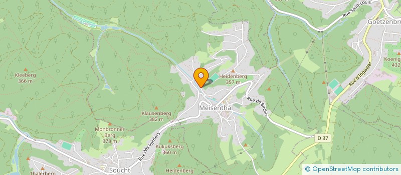 localisation de l'entreprise LA FERME DU RUISSEAU BLEU  MEISENTHAL