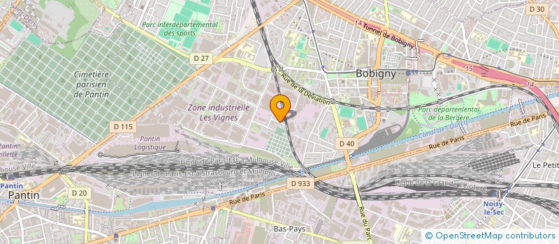 localisation de l'entreprise LA FERME DU SAINT BERNARD à BOBIGNY