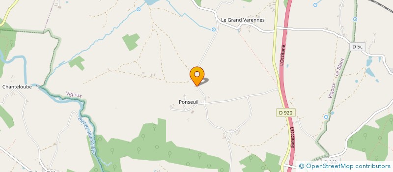 localisation de l'entreprise LA FERME DU SAPIN à VIGOUX