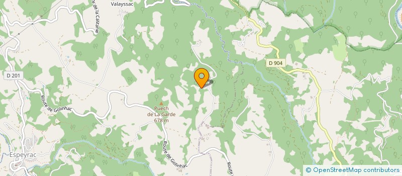 localisation de l'entreprise LA FERME DU SARGET  ESPEYRAC