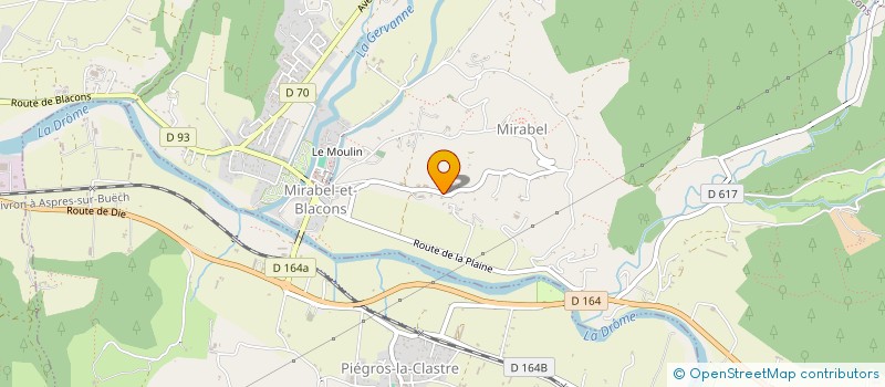 localisation de l'entreprise LA FERME DU SOLEIL  MIRABEL-ET-BLACONS