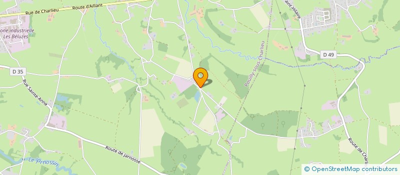 localisation de l'entreprise LA FERME DU SORILLARD  POUILLY-SOUS-CHARLIEU