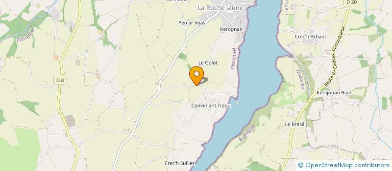 localisation de l'entreprise LA FERME DU SYET à MINIHY-TREGUIER
