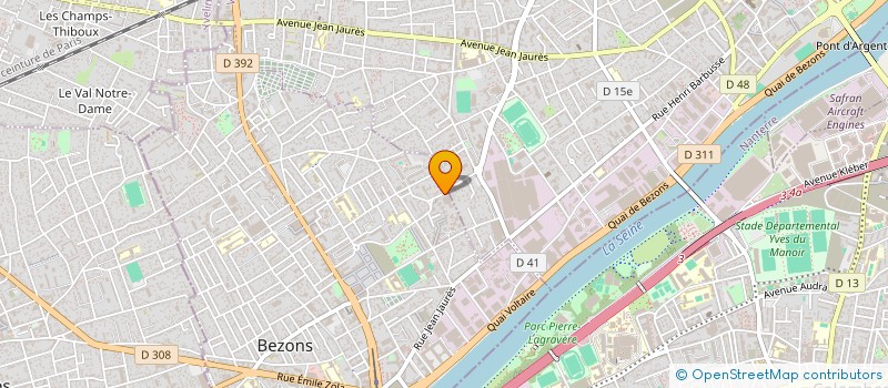 localisation de l'entreprise LA FERME DU VAL D 'OISE à BEZONS