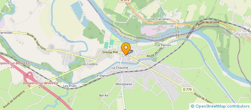 localisation de l'entreprise LA FERME DU VAL DE BESBRE à DOMPIERRE-SUR-BESBRE