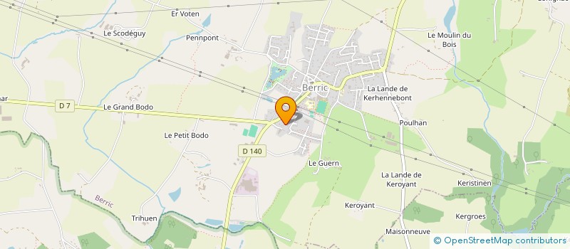 localisation de l'entreprise LA FERME DU VERGER à BERRIC
