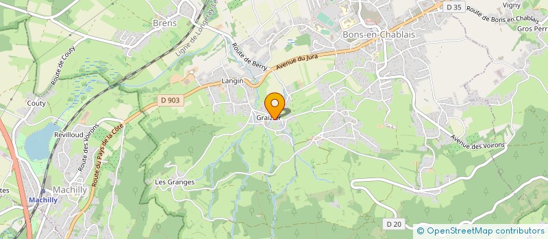 localisation de l'entreprise LA FERME DU VERGER à BONS-EN-CHABLAIS