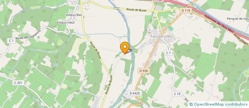 localisation de l'entreprise LA FERME DU VIGNEAU  FEUGAROLLES