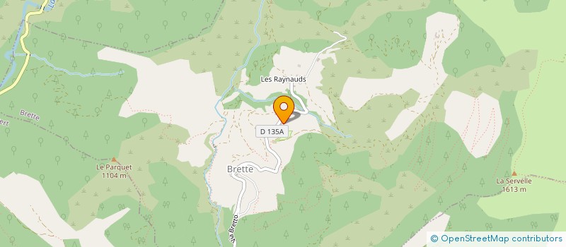 localisation de l'entreprise LA FERME DU VILLARD  BRETTE