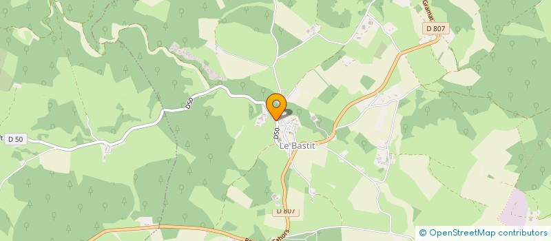 localisation de l'entreprise LA FERME EN VRAC  LE BASTIT